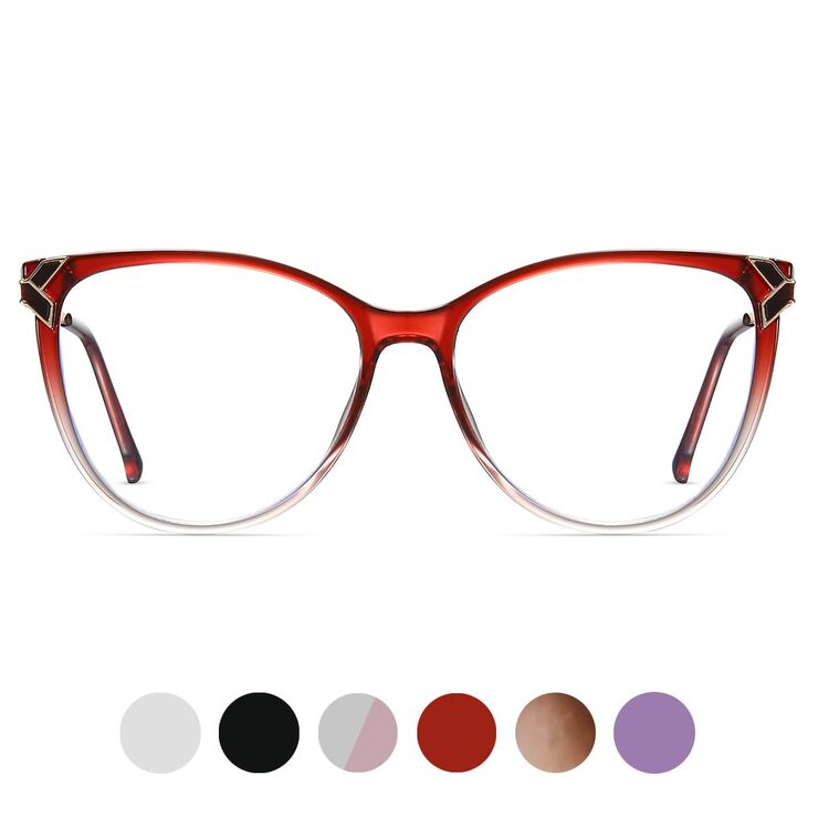 TR90 plastic frame or glasses with blue light protection, with spring hinges FA87057