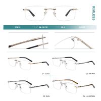 Rimless metal frames for glasses Big City 25619