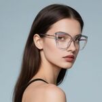 Оправа женская пластиковая из материала TR90, линзы с защитой от ультрафиолета и синего света FOCUS FCS2268