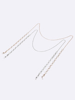 Набор из двух розовых и фиолетовых цепочек для акриловых очков GM097