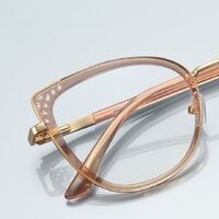 Metal + TR90 Blue Blocker glasses frame for women with UV and blue light protection lenses More FCS3149
