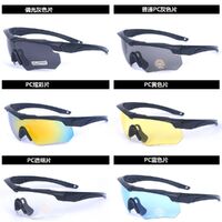 Safety shockproof tactical goggles +6 caps 6镜片套装