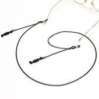 Black-colored metal non-slip chain, with pendant candy, for glasses and masks GL1033