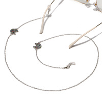 Металлическая цепочка для очков и масок с кулоном 