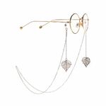 Metal non-slip chain, with sheet, for glasses and masks GL938