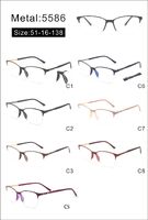 Оправа металлическая полуободковая с мягким носоупором и флексом 5586-DA