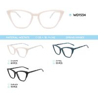 Plastic acetate eyeglasses frame for women with spring hinges WD1534