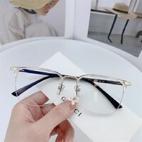 Оправа полуободковая гибридная, металл + TR90, линзы с Blue Block покрытием SANTA 1591