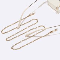 Gold-colored metal non-slip chain, for glasses and masks GL1531