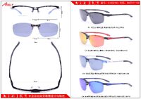 Оправа спортивная пластиковая сверхлёгкая полуободковая с солнцезащитной насадкой (клипон) Athlly A-6021N (скидки см. в таблице)