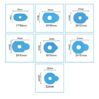 Lens blocking pads (Velcro, slippers, anti-slip pads), blue, PE, 1000 pieces, NY-0991