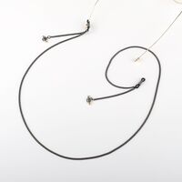 Металлическая нескользящая цепочка черного цвета, с подвеской планета, для очков и масок GL754