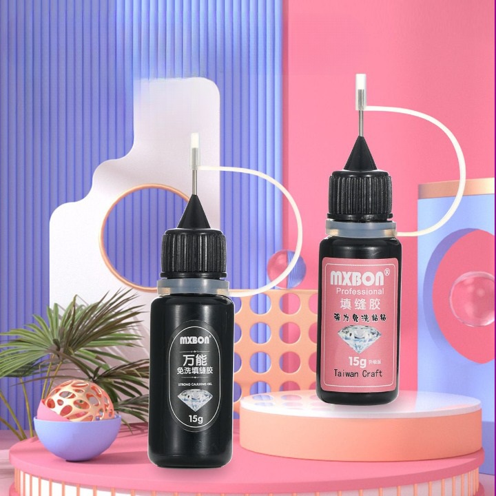 Клей профессиональный мягкий водостойкий для маникюра, JS0006