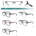 Acetate plastic frames for glasses with spring hinges Big City F3039