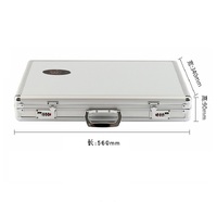 266 metal rim ophthalmic trial lens set in an aluminum case