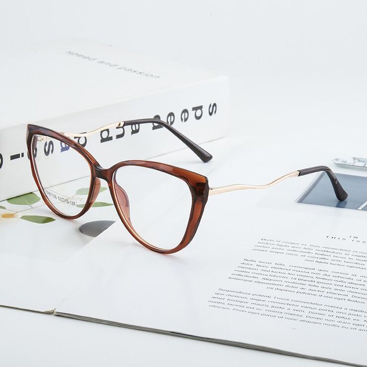 TR90 plastic frame or glasses with blue light protection, with spring hinges FA87108
