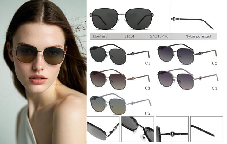 Polarized metal sunglasses with nylon lenses Eberhard EH21054