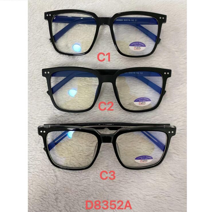 Очки для работы за компьютером с защитой от синего света, с упаковкой и чехлом Defile D8352A