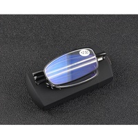 Metal folding eyeglasses for reading KY022-B with case and Blue ray cut, diopters from +1.00 to +4.00, PD62-64