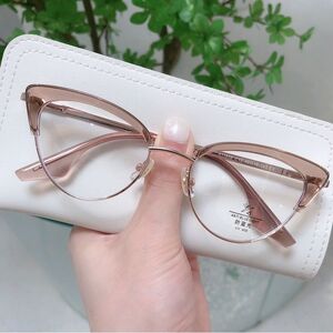 Оправа комбинированная (металл + TR90) с линзами Blue Ray Cut и флексами MAMO S11858