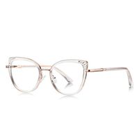 Metal + TR90 Blue Blocker glasses frame for women with UV and blue light protection lenses More FCS3149