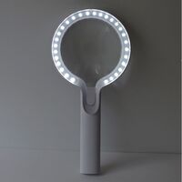 Magnifier with universal backlight, magnifying glass with handle 8013手持-XX, diameter 108 mm, magnification: 5Х, 10Х
