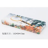 Magnifier, magnifying glass with a handle with a dragon pattern 金-龙52-XX, diameter: 48 mm, magnification: 10X