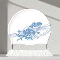 Silicone waterproof swimming cap for adults GJ660-YU