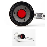 Клиновидная призма (призма Рисли) с красным фильтром Мэддокса FSK-JCJ портативная с металлической ручкой и в алюминиевой кейсе