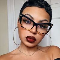 Plastic glasses with blue light protection for women 7777-68195-4905-PN