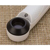Magnifier with universal backlight, magnifying glass with handle 6B-C-XX, diameter 21 mm, magnification: 45Х