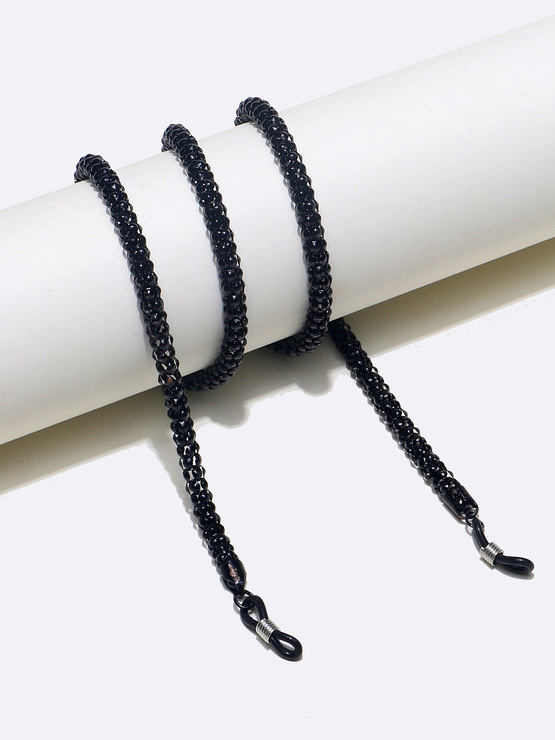 Золотая цепочка для очков в форме кукурузы GL898 black