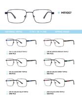 Металлическая оправа с дужками из материала TR-90 MR1007