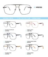 Metal frame with TR-90 temples with spring hinges MR0100