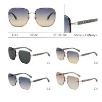 Polarized metal sunglasses with nylon lenses for women Leke S5514