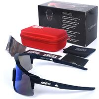 Очки защитные противоударные спортивные с 2 насадками 骑行-红盒子2片套装