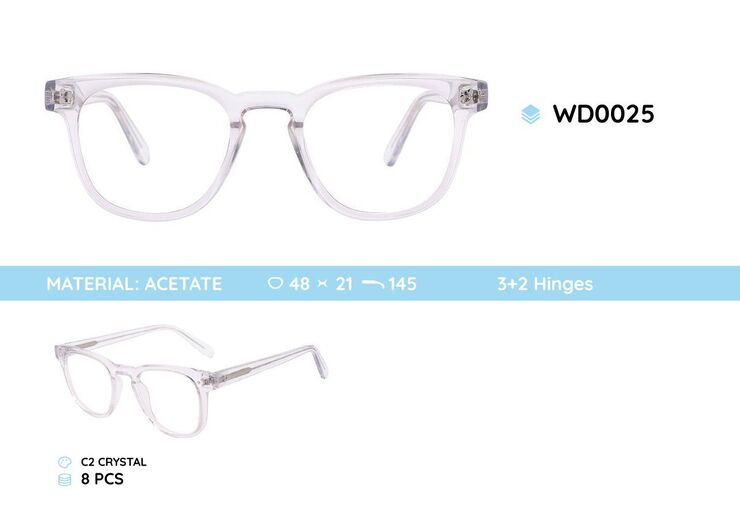 Plastic frames for glasses acetate material WD0025