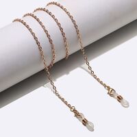 Gold-colored metal non-slip chain, for glasses and masks GL1488