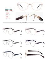 Metal frames for glasses with spring hinges Big City LF1612