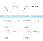 Оправа металлическая титановая безободковая TW3005