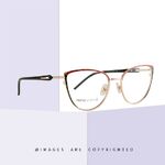 Combined frame (metal + TR90) or glasses with blue light protection, with spring hinges FA87168