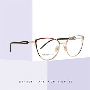Combined frame (metal + TR90) or glasses with blue light protection, with spring hinges FA87168