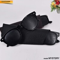 黑框多孔镜 Perforated pinhole glasses Mystery 28001T (case and manual are included)