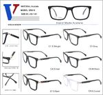 Plastic acetate frame with spring hinges D5018-DA