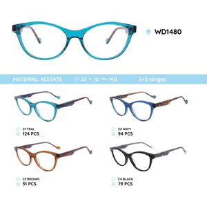 Plastic acetate eyeglasses frame for women WD1480