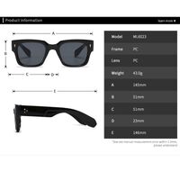 Plastic square sunglasses Elit 6023-EL