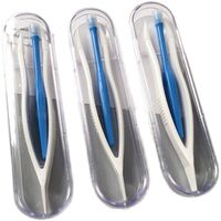 Set of tweezers and a stick for working with contact lenses in individual packaging