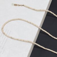 Gold-colored metal non-slip chain, with natural coconut shell, for glasses and masks GL323