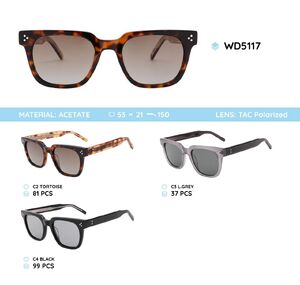 Plastic acetate frame polarized sunglasses WD5117