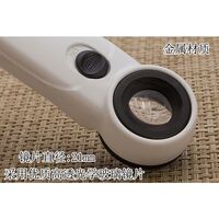 Magnifier with universal backlight, magnifying glass with handle 6B-C-XX, diameter 21 mm, magnification: 45Х